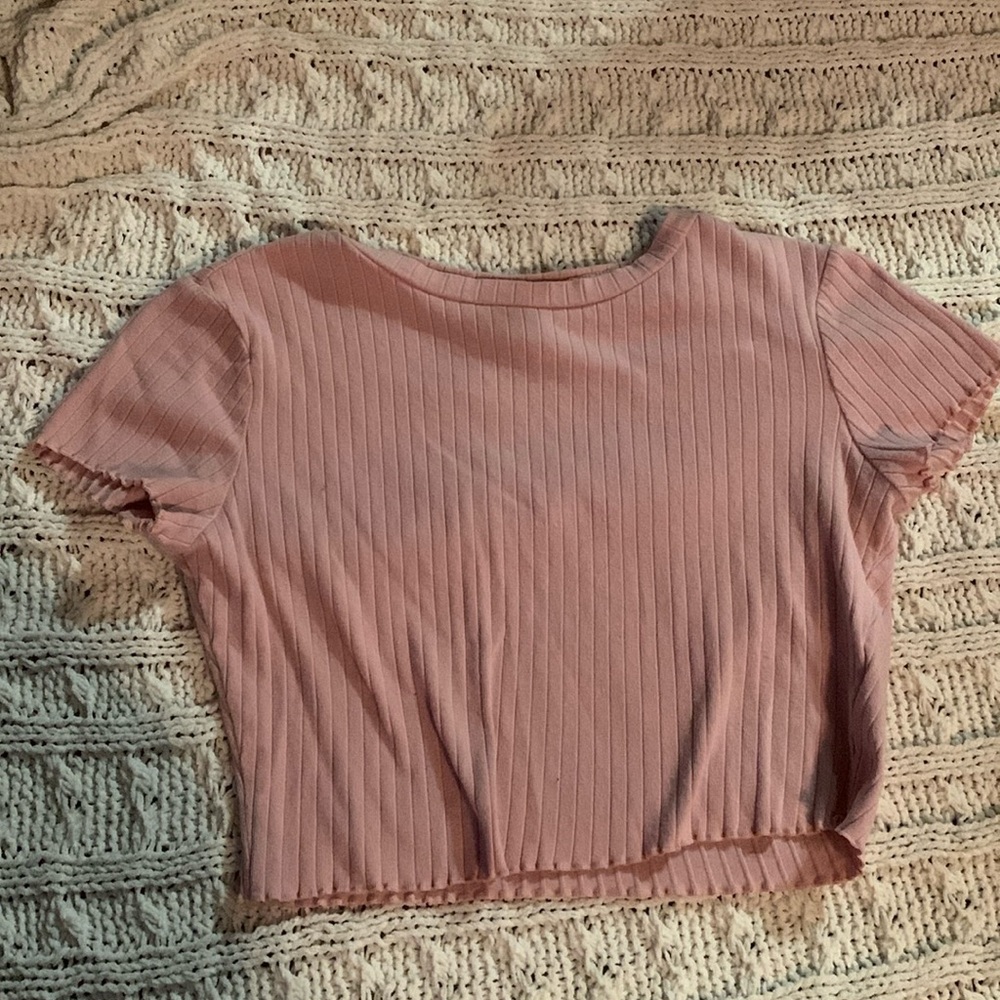 Pink crop top